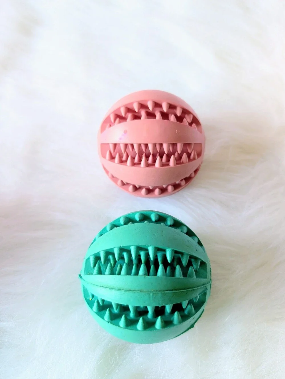 Dog Interactive Treat Puzzle Balls, Interactive Toys, Set Of 5, Medium